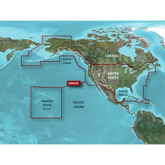 Garmin BlueChart g3 HD  HXUS604x  US All  Canadian West  microSDSD 010C101820