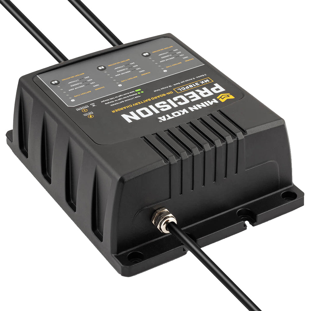 Minn Kota OnBoard Precision Charger MK318 PCL 3 Bank x 6 AMP LI Optimized Charger 1833181